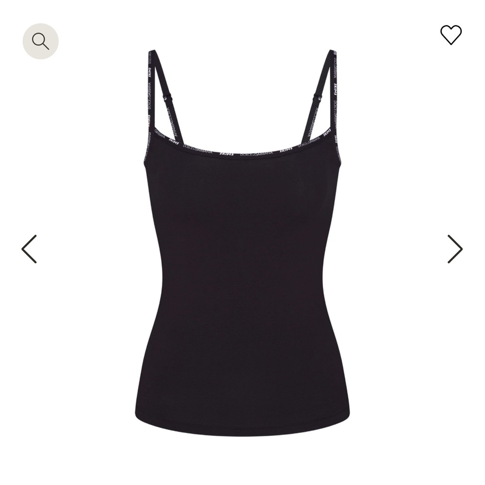 DOLCE&GABBANA X SKIMS COTTON JERSEY SCOOP NECK CAMI